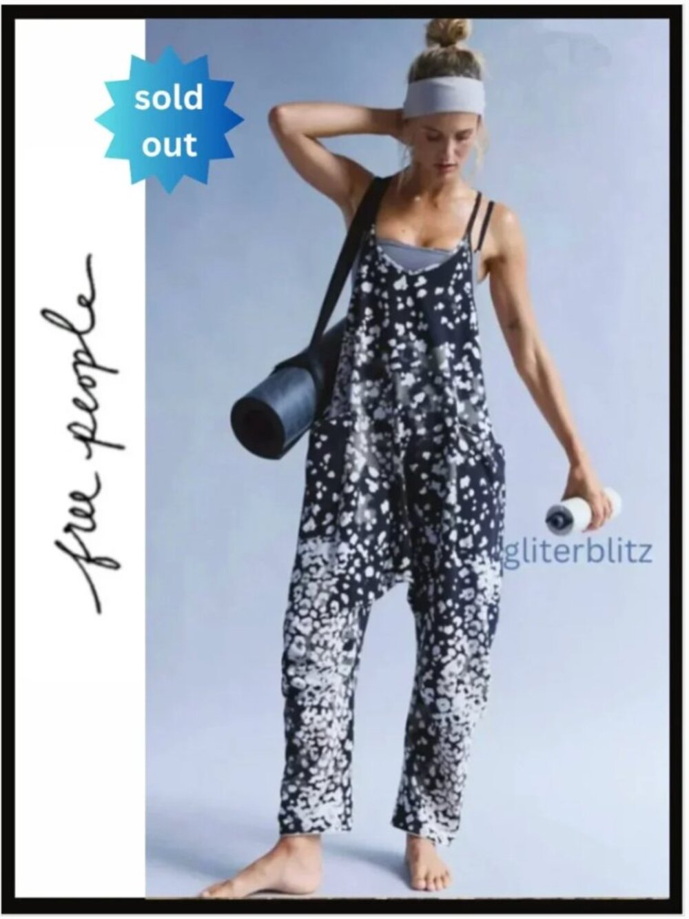 Free People Hot Shot Printed Onesie Wildside Black Combo